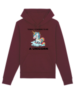 Unicorn dragut mesaj Today, I choose to be a unicorn, design 1 Hanorac Unisex Drummer