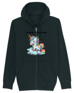 Unicorn dragut mesaj I believe in unicorns, design 1 Hanorac cu fermoar Unisex Connector