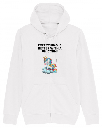 Unicorn dragut mesaj Everything is better with a unicorn!, design 1 White