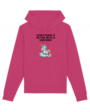 Unicorn dragut mesaj Everything is better with a unicorn!, design 1 Raspberry