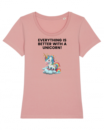 Unicorn dragut mesaj Everything is better with a unicorn!, design 1 Canyon Pink