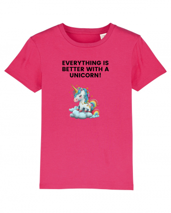 Unicorn dragut mesaj Everything is better with a unicorn!, design 1 Raspberry