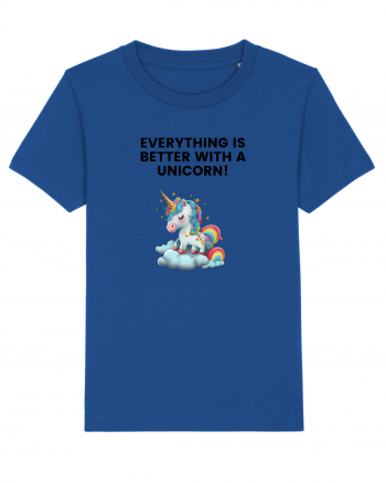 Unicorn dragut mesaj Everything is better with a unicorn!, design 1 Majorelle Blue