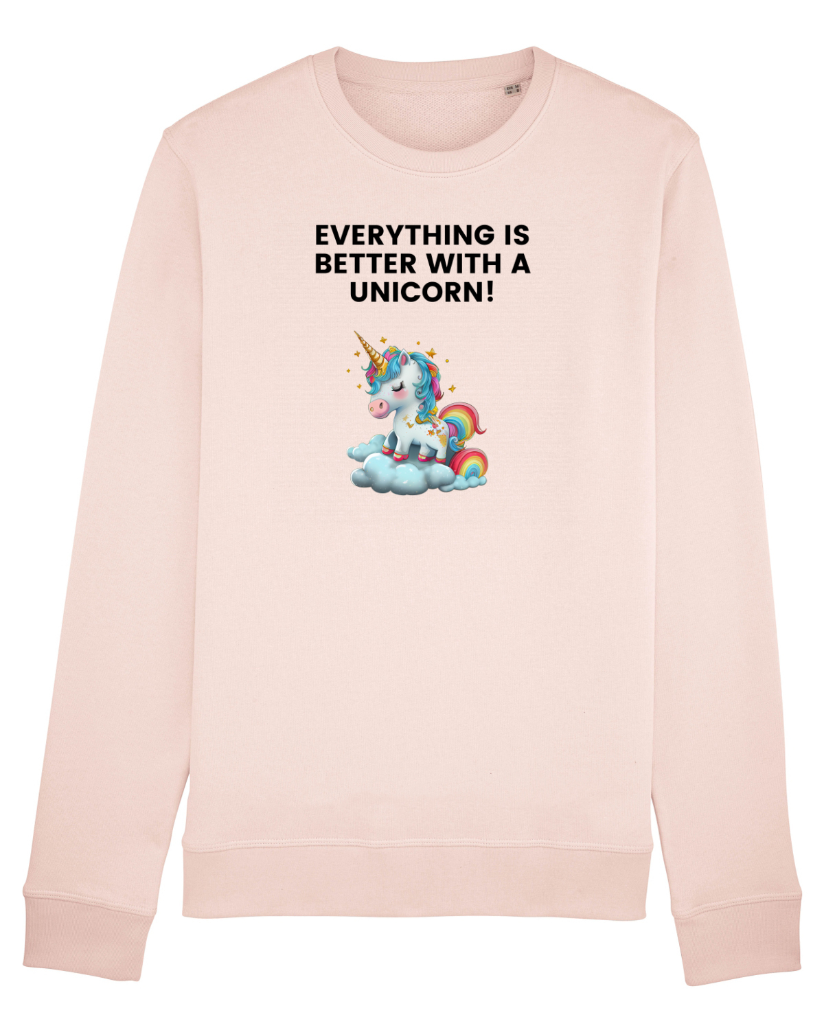 Bluză mânecă lungă Unisex Rise Candy Pink