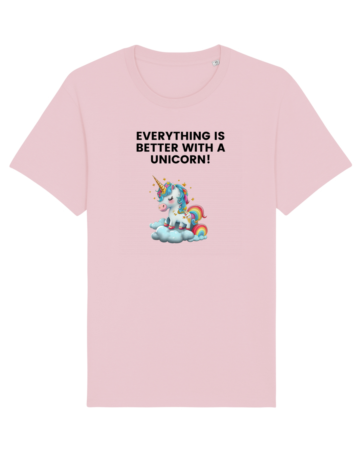 Tricou mânecă scurtă Unisex Rocker Cotton Pink