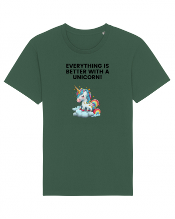 Unicorn dragut mesaj Everything is better with a unicorn!, design 1 Bottle Green