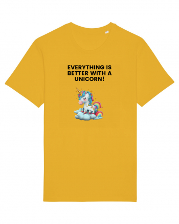 Unicorn dragut mesaj Everything is better with a unicorn!, design 1 Spectra Yellow