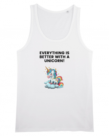 Unicorn dragut mesaj Everything is better with a unicorn!, design 1 White