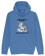 Unicorn mesaj What makes you different, makes you beautiful, design 1 Hanorac cu fermoar Unisex Connector