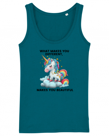 Unicorn mesaj What makes you different, makes you beautiful, design 1 Ocean Depth