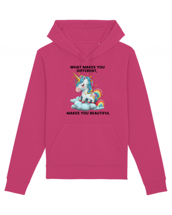 Unicorn mesaj What makes you different, makes you beautiful, design 1 Raspberry