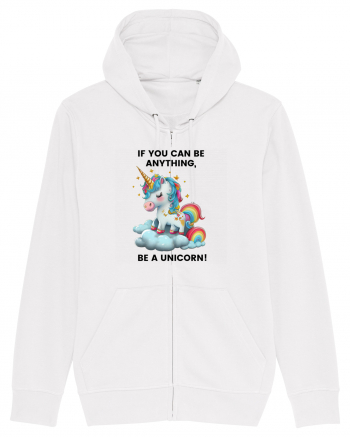 Unicorn dragut mesaj If you can be anything, be a unicorn, design 1 White