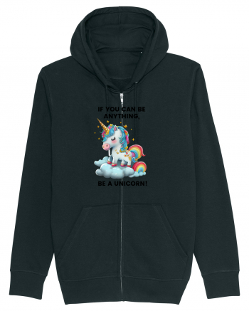Unicorn dragut mesaj If you can be anything, be a unicorn, design 1 Black