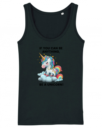 Unicorn dragut mesaj If you can be anything, be a unicorn, design 1 Black