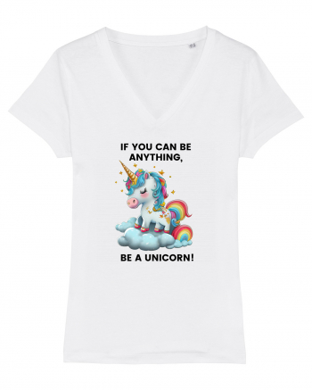 Unicorn dragut mesaj If you can be anything, be a unicorn, design 1 White