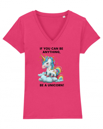 Unicorn dragut mesaj If you can be anything, be a unicorn, design 1 Raspberry