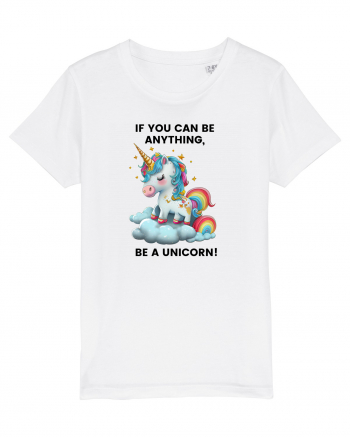 Unicorn dragut mesaj If you can be anything, be a unicorn, design 1 White