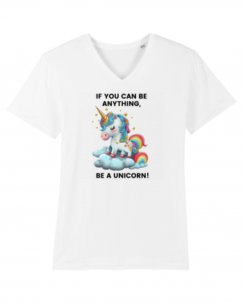 Unicorn dragut mesaj If you can be anything, be a unicorn, design 1 White