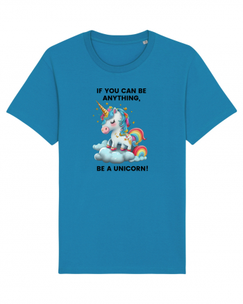 Unicorn dragut mesaj If you can be anything, be a unicorn, design 1 Azur