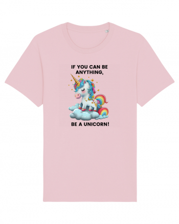 Unicorn dragut mesaj If you can be anything, be a unicorn, design 1 Cotton Pink