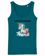 Unicorn dragut mesaj Never stop dreaming, design 1 Maiou Damă Dreamer