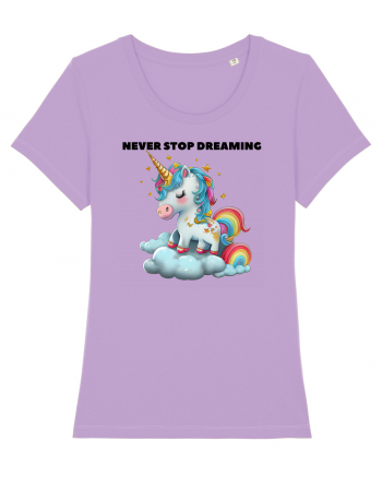 Unicorn dragut mesaj Never stop dreaming, design 1 Lavender Dawn