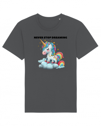 Unicorn dragut mesaj Never stop dreaming, design 1 Anthracite
