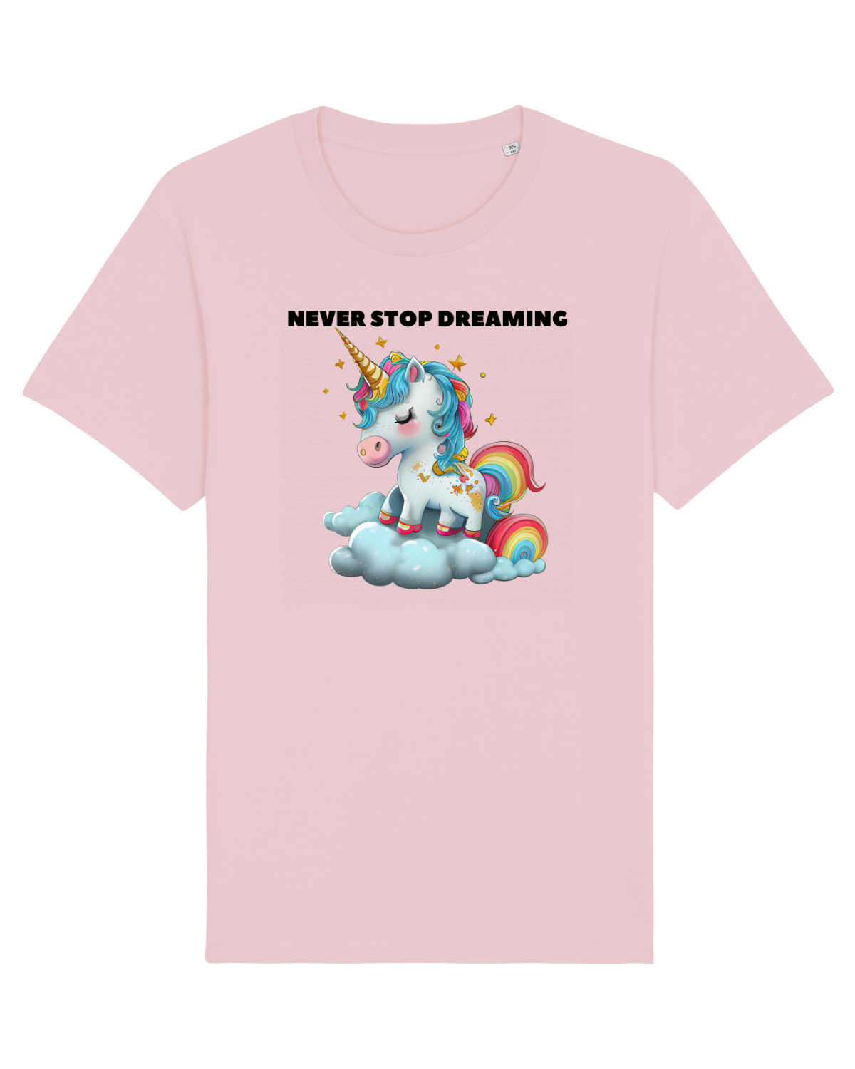 Tricou mânecă scurtă Unisex Rocker Cotton Pink
