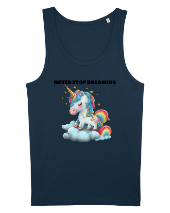 Unicorn dragut mesaj Never stop dreaming, design 1 Navy