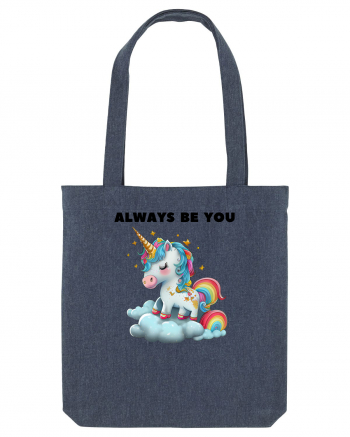 Unicorn mesaj ALWAYS BE YOU, design 1 Midnight Blue