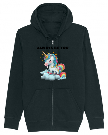 Unicorn mesaj ALWAYS BE YOU, design 1 Black