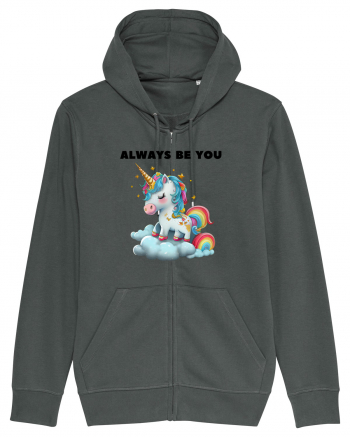 Unicorn mesaj ALWAYS BE YOU, design 1 Anthracite