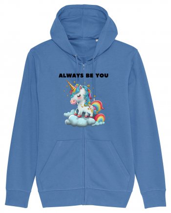 Unicorn mesaj ALWAYS BE YOU, design 1 Bright Blue