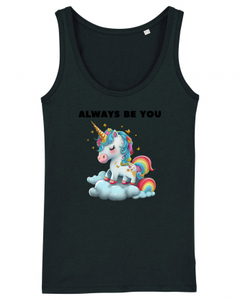 Unicorn mesaj ALWAYS BE YOU, design 1 Black