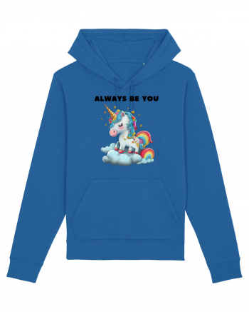 Unicorn mesaj ALWAYS BE YOU, design 1 Royal Blue