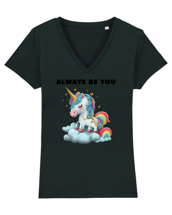 Unicorn mesaj ALWAYS BE YOU, design 1 Black