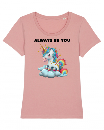 Unicorn mesaj ALWAYS BE YOU, design 1 Canyon Pink