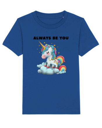 Unicorn mesaj ALWAYS BE YOU, design 1 Majorelle Blue