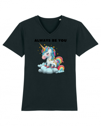 Unicorn mesaj ALWAYS BE YOU, design 1 Black