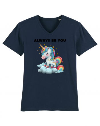 Unicorn mesaj ALWAYS BE YOU, design 1 French Navy