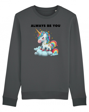 Unicorn mesaj ALWAYS BE YOU, design 1 Anthracite