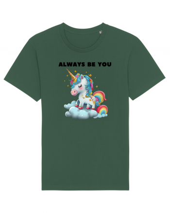 Unicorn mesaj ALWAYS BE YOU, design 1 Bottle Green