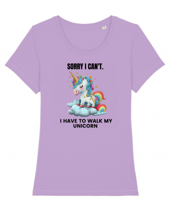 Unicorn Sorry I Can't, I Have to Walk My Unicorn, design 1 Lavender Dawn