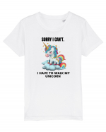 Unicorn Sorry I Can't, I Have to Walk My Unicorn, design 1 Tricou mânecă scurtă  Copii Mini Creator