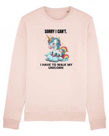 Unicorn Sorry I Can't, I Have to Walk My Unicorn, design 1 Candy Pink