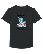 Unicorn Sorry I Can't, I Have to Walk My Unicorn, design 1 Tricou mânecă scurtă guler larg Bărbat Skater