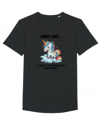 Unicorn Sorry I Can't, I Have to Walk My Unicorn, design 1 Black