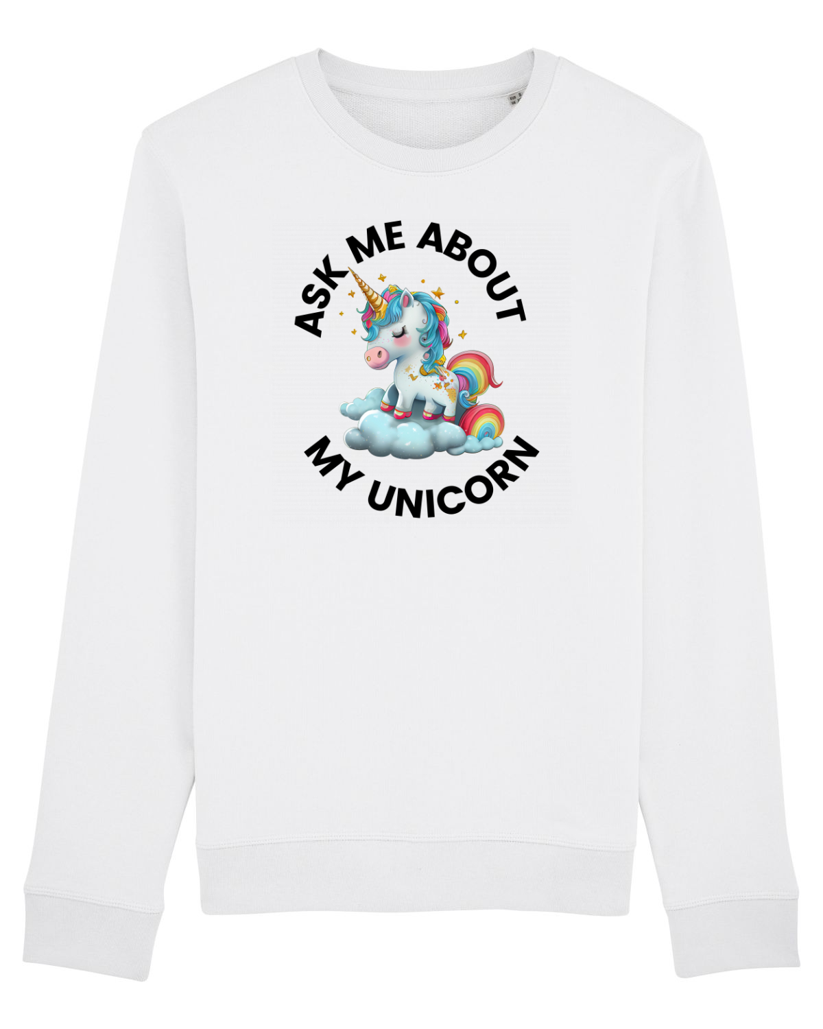 Bluză mânecă lungă Unisex Rise White