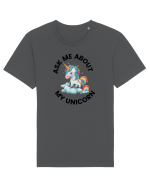 Unicorn Ask Me About My Unicorn , design 1 Tricou mânecă scurtă Unisex Rocker