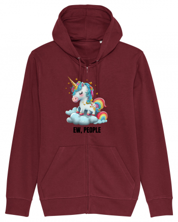 Unicorn Ew, People , design 1 Burgundy